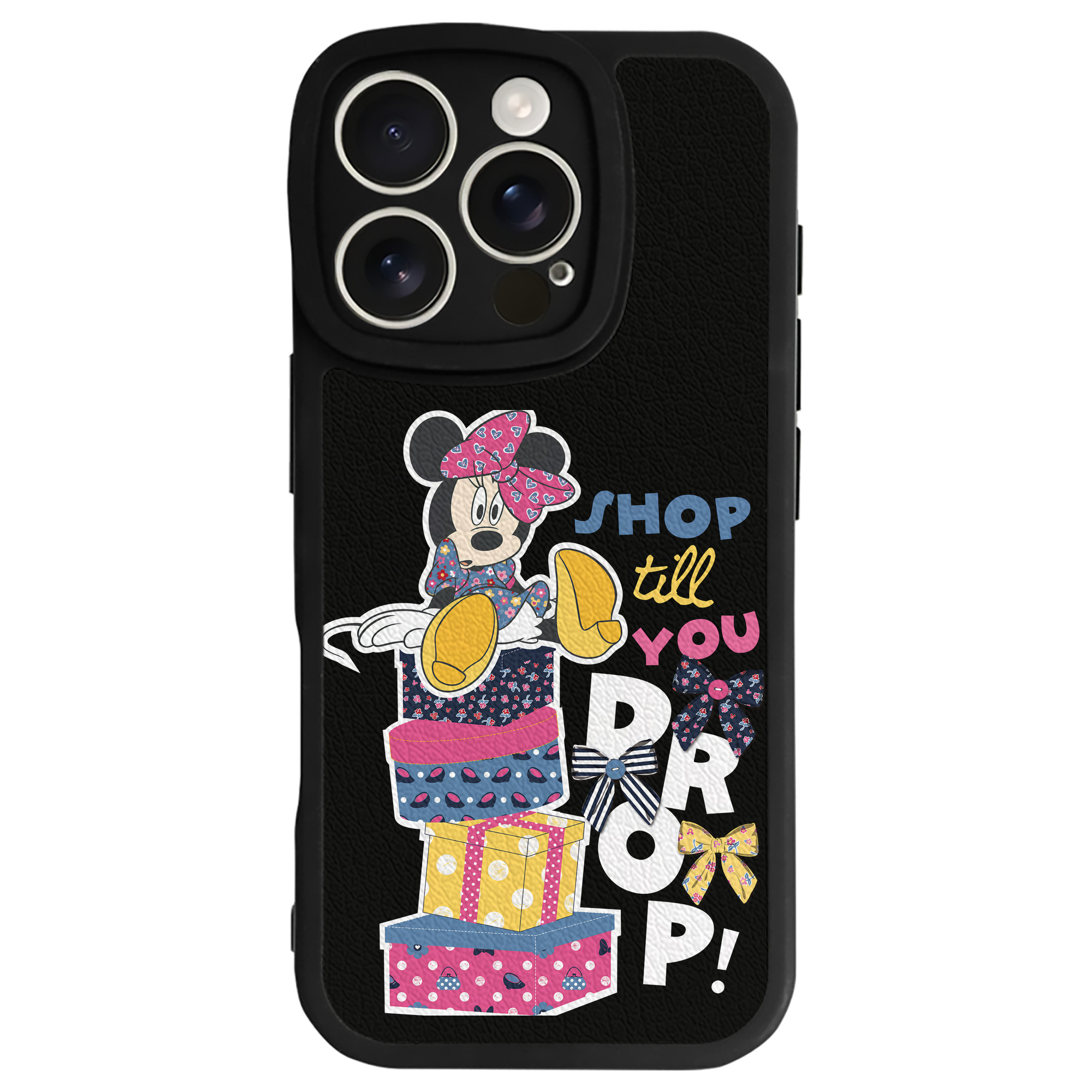 （画像用） ミッキーマウス Mickey Mouse 【iPhone 16シリーズ対応】シリコンスマホケース（レザー調） 材質：シリコン